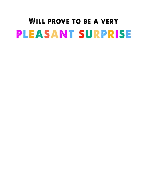 inside of Recovery Wishes "Pleasant surprise" card