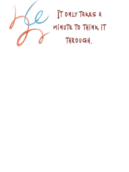 inside of Recovery Wishes "Think it through" card